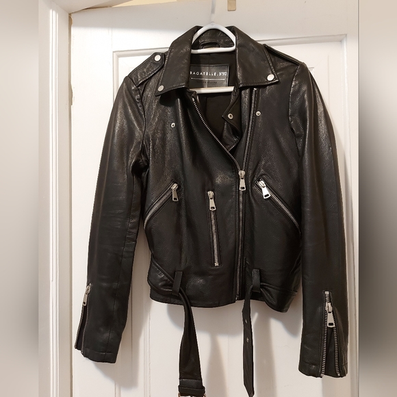 bagatelle Jackets & Blazers - Bagatelle NYC Genuine Leather Black Motorcycle Jacket